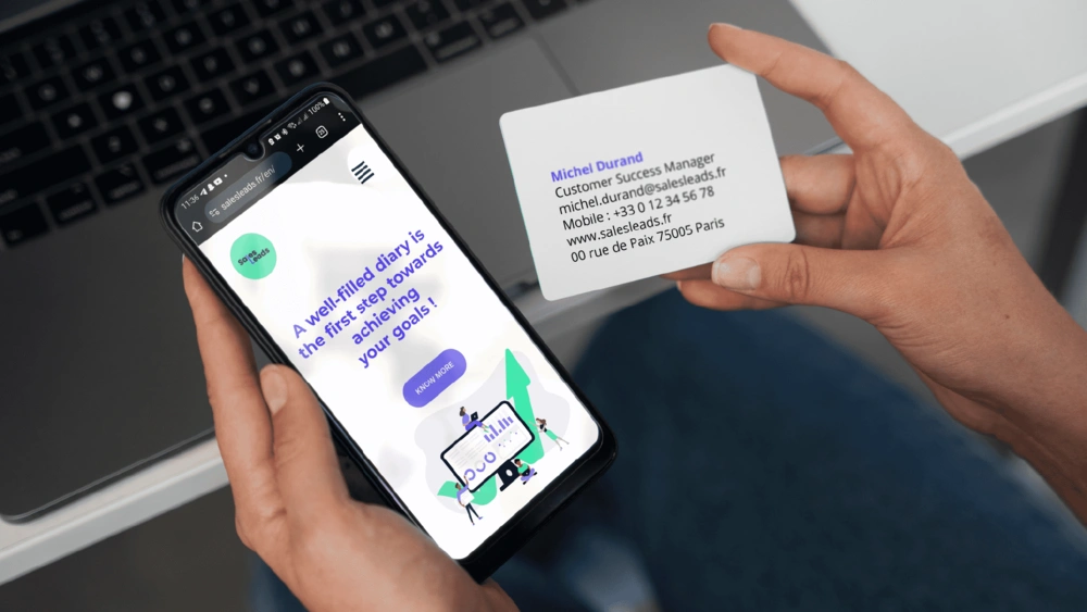 sales leads carte de visite